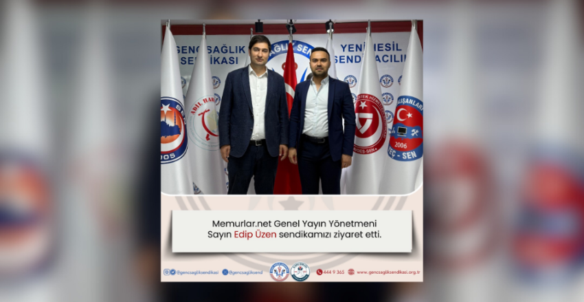 MEMURLAR.NET GENEL YAYIN YÖNETMENİ SAYIN EDİP ÜZEN'DEN KONFEDERASYONUMUZA ZİYARET