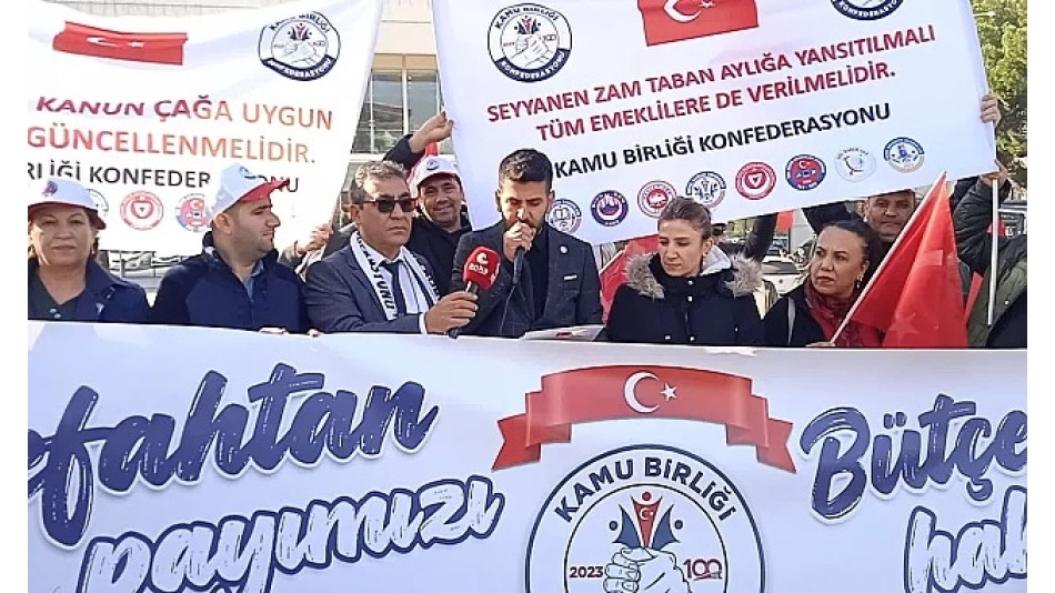 Kamu Birliği Konfederasyonu: ''Memurlar,emekçiler,üreten insanlar açlık ve yoksullukla sınanıyoruz''