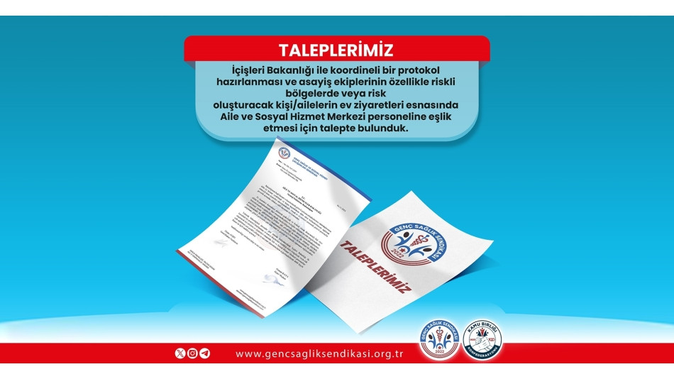 Aile ve Sosyal Hizmetler Bakanlığına Talepte Bulunduk