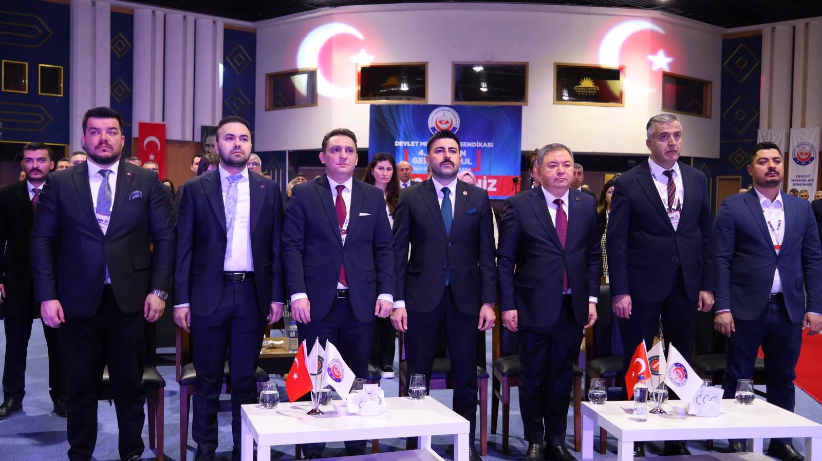 DEVLET MEMURLARI SENDİKASI'NIN DÜZENLEMİŞ OLDUĞU 4. OLAĞAN GENEL KURULA KATILDIK.