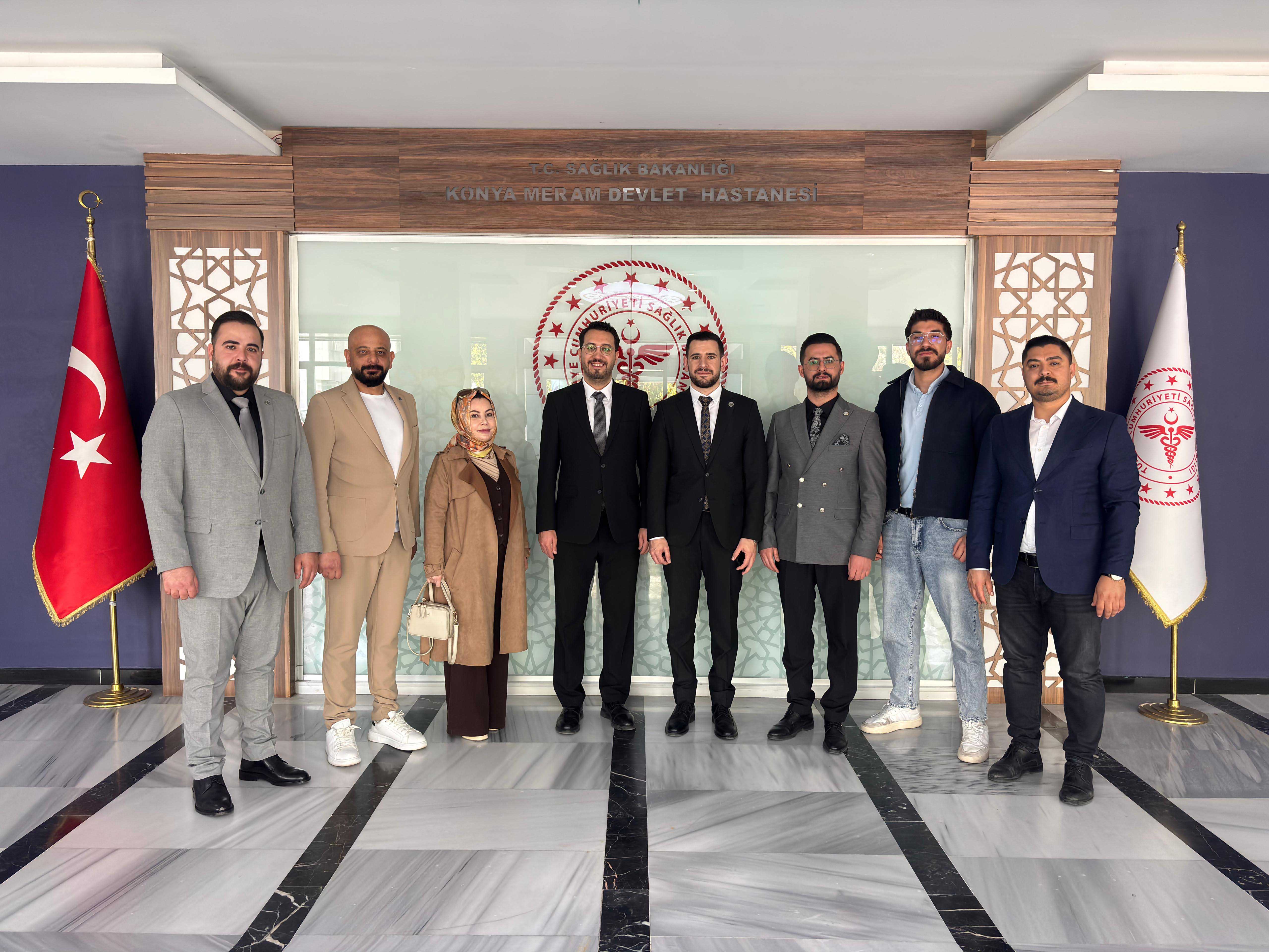 MERAM DEVLET HASTANESİ BAŞHEKİMİ UZM. DR. ÖMER ADİL İLHAN’A ZİYARETTE BULUNDUK